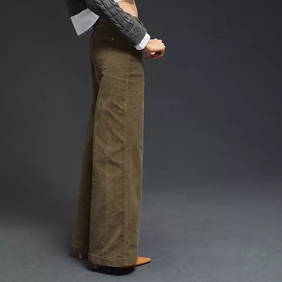 NWT Anthropologie Pilcro The Gwen Wide-Leg Corduroy Pants Size 26P - Picture 5 of 6